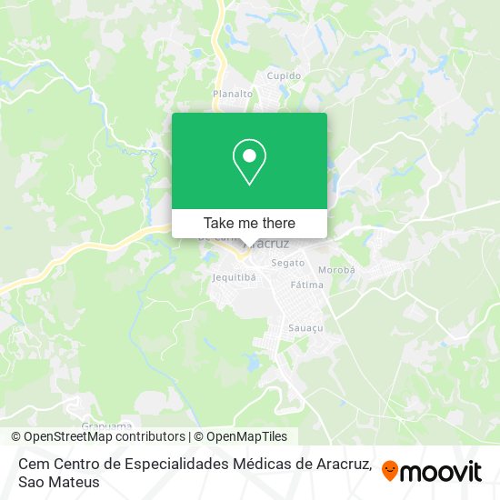 Mapa Cem Centro de Especialidades Médicas de Aracruz