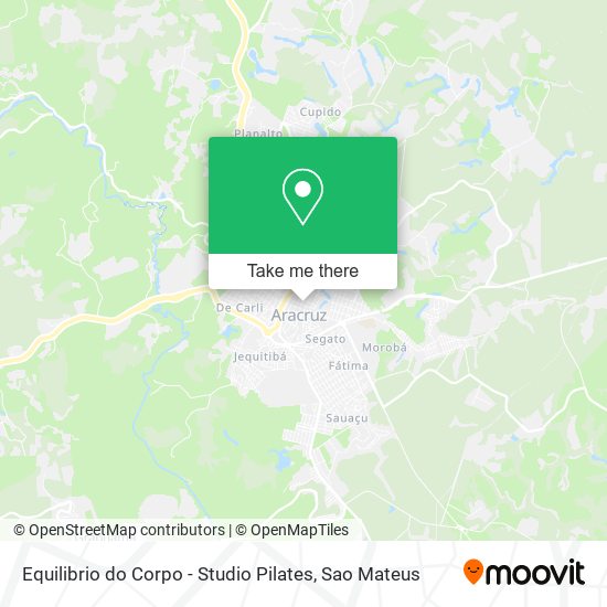 Equilibrio do Corpo - Studio Pilates map