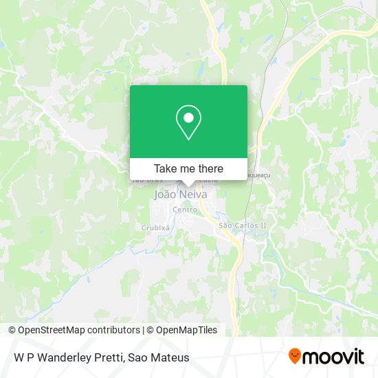 W P Wanderley Pretti map