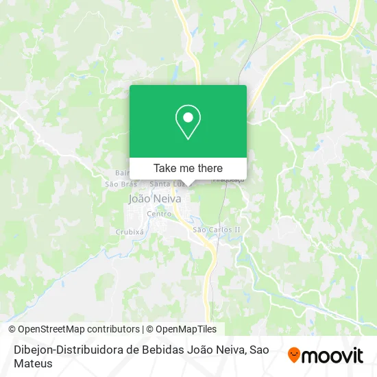 Dibejon-Distribuidora de Bebidas João Neiva map