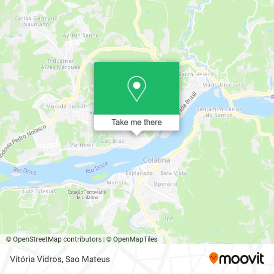 Vitória Vidros map