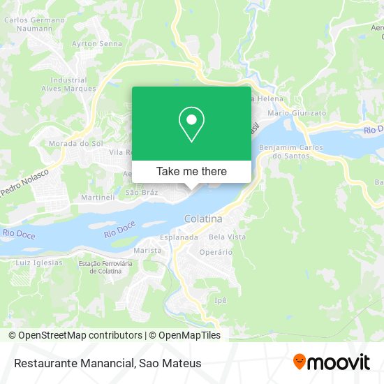 Mapa Restaurante Manancial