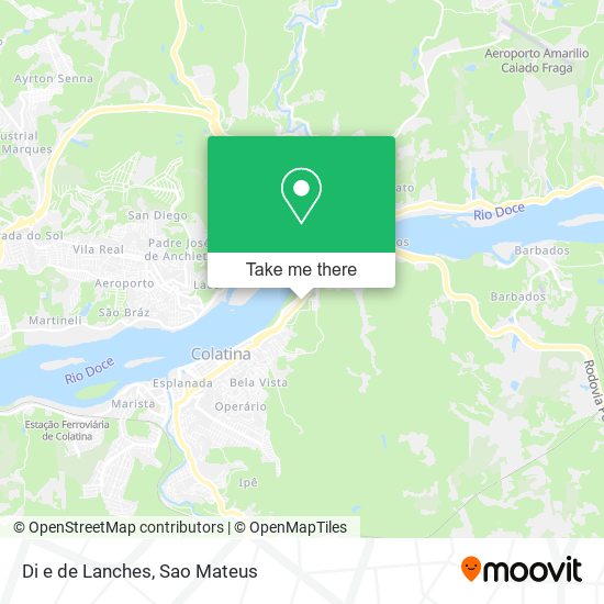 Di e de Lanches map