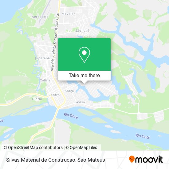 Silvas Material de Construcao map