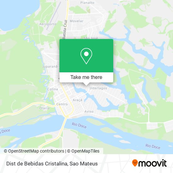 Dist de Bebidas Cristalina map