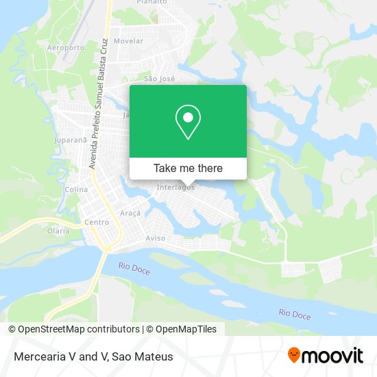 Mercearia V and V map