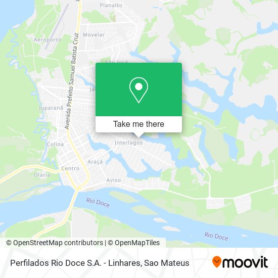 Perfilados Rio Doce S.A. - Linhares map