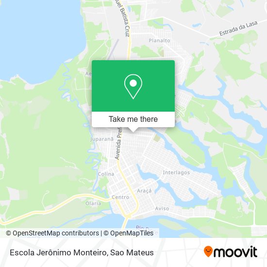 Escola Jerônimo Monteiro map