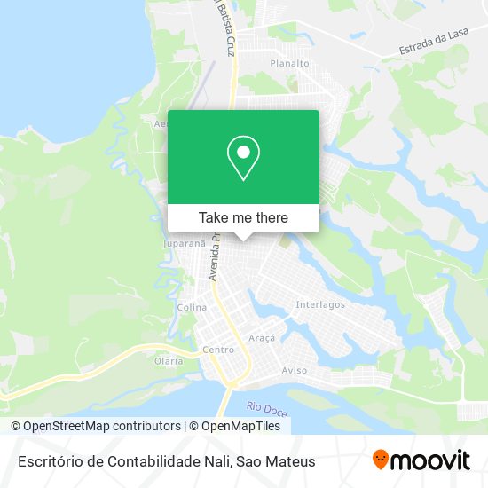 Mapa Escritório de Contabilidade Nali