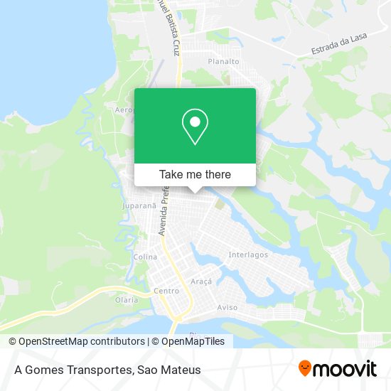 A Gomes Transportes map