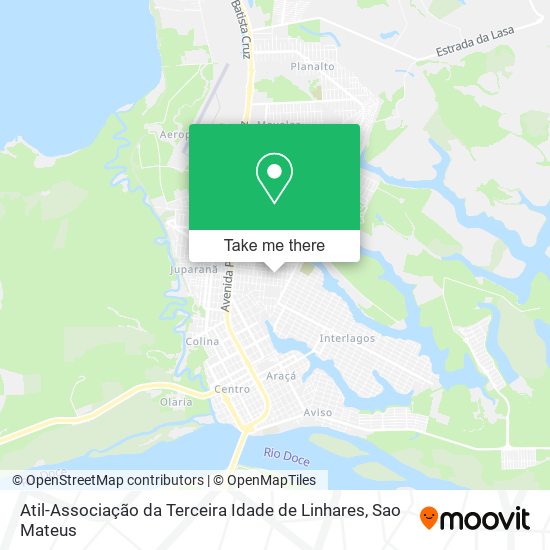 Atil-Associação da Terceira Idade de Linhares map