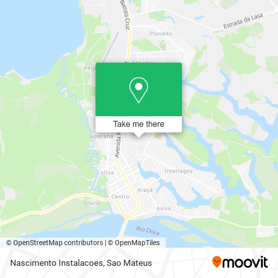 Nascimento Instalacoes map
