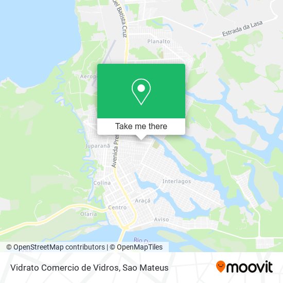 Vidrato Comercio de Vidros map