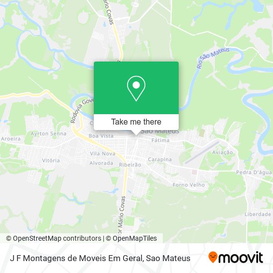 J F Montagens de Moveis Em Geral map