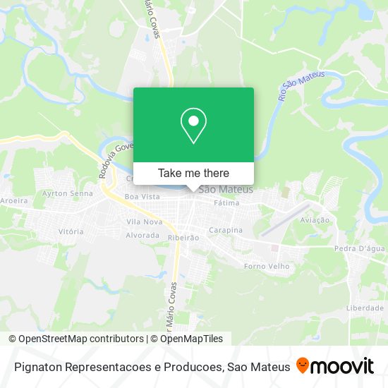 Pignaton Representacoes e Producoes map