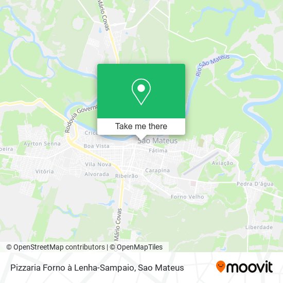 Pizzaria Forno à Lenha-Sampaio map