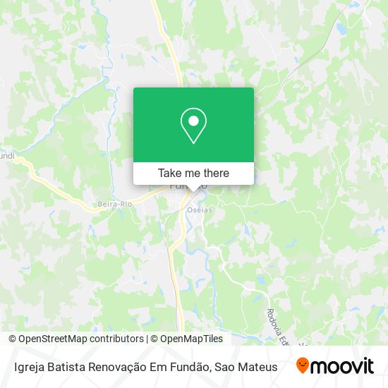 Igreja Batista Renovação Em Fundão map