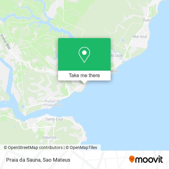 Praia da Sauna map