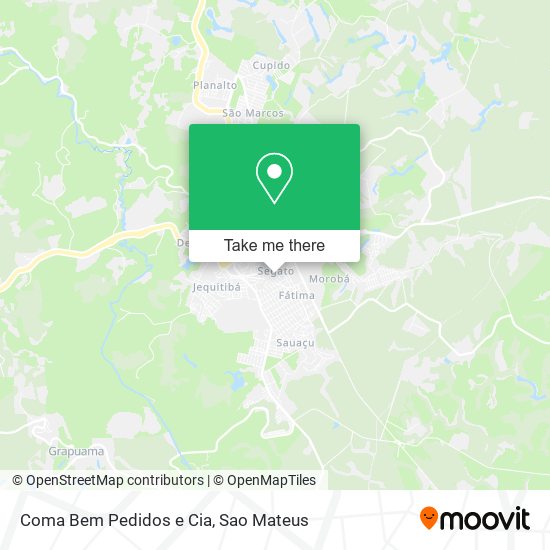 Coma Bem Pedidos e Cia map