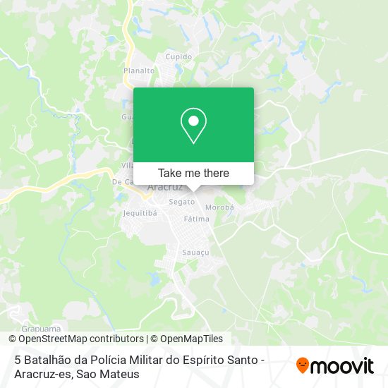 5 Batalhão da Polícia Militar do Espírito Santo - Aracruz-es map