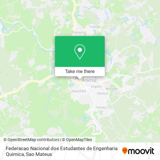 Federacao Nacional dos Estudantes de Engenharia Quimica map