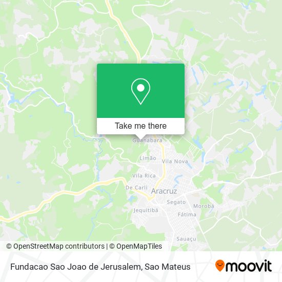 Fundacao Sao Joao de Jerusalem map