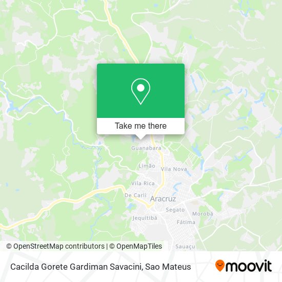 Cacilda Gorete Gardiman Savacini map