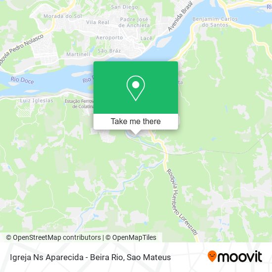Mapa Igreja Ns Aparecida - Beira Rio