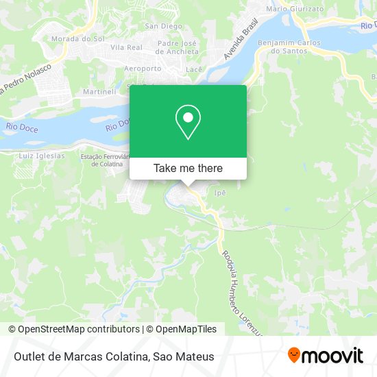 Outlet de Marcas Colatina map