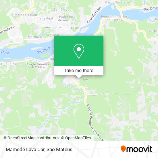 Mapa Mamede Lava Car