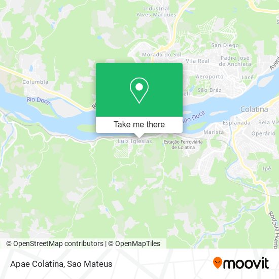 Apae Colatina map