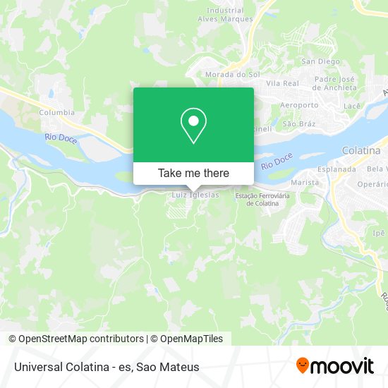 Universal Colatina - es map