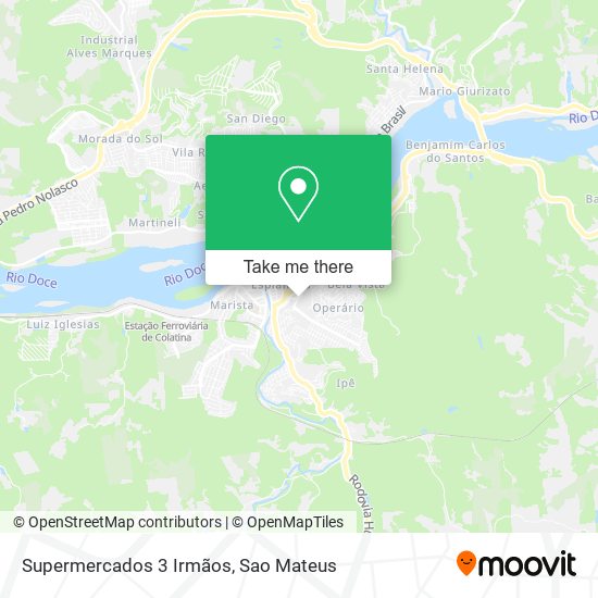 Supermercados 3 Irmãos map