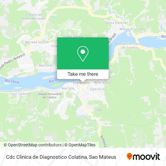 Cdc Clinica de Diagnostico Colatina map