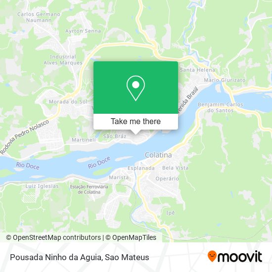 Pousada Ninho da Aguia map