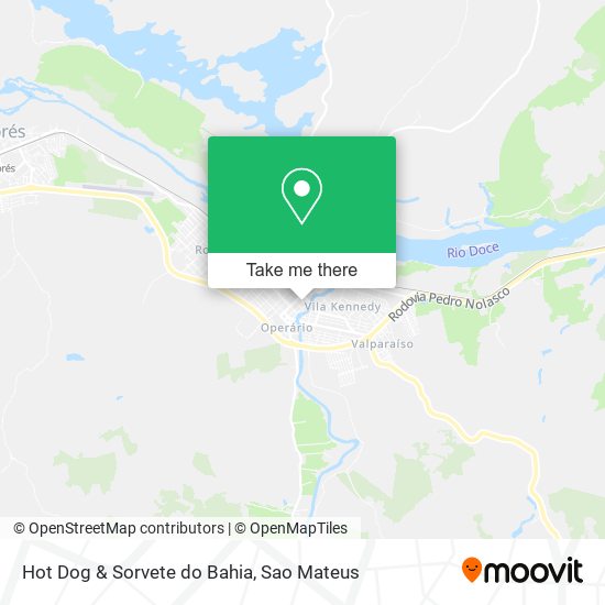 Mapa Hot Dog & Sorvete do Bahia