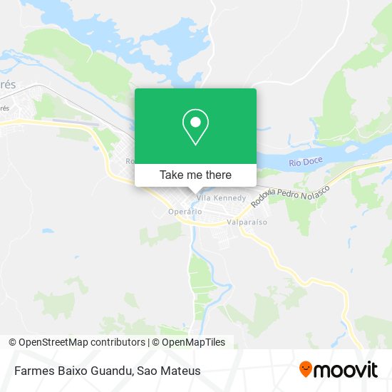 Farmes Baixo Guandu map