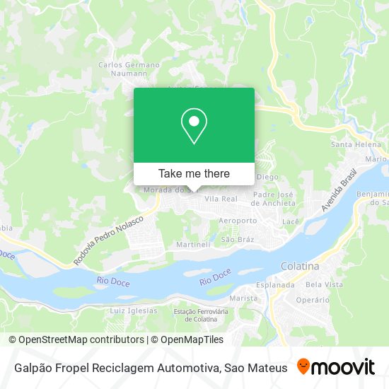 Galpão Fropel Reciclagem Automotiva map