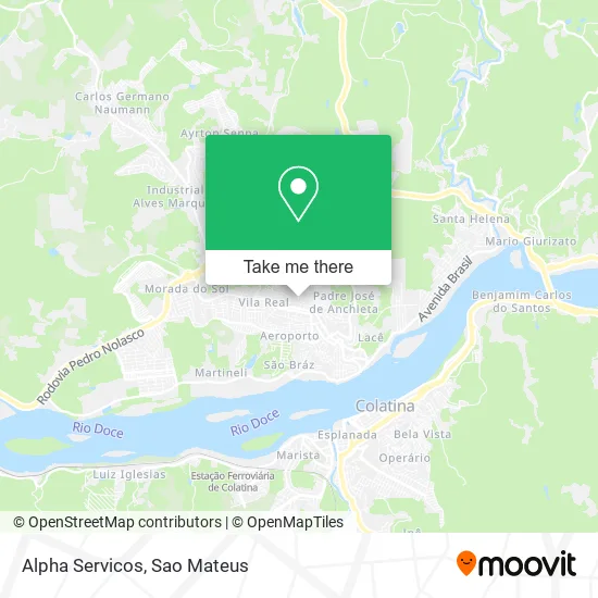 Alpha Servicos map