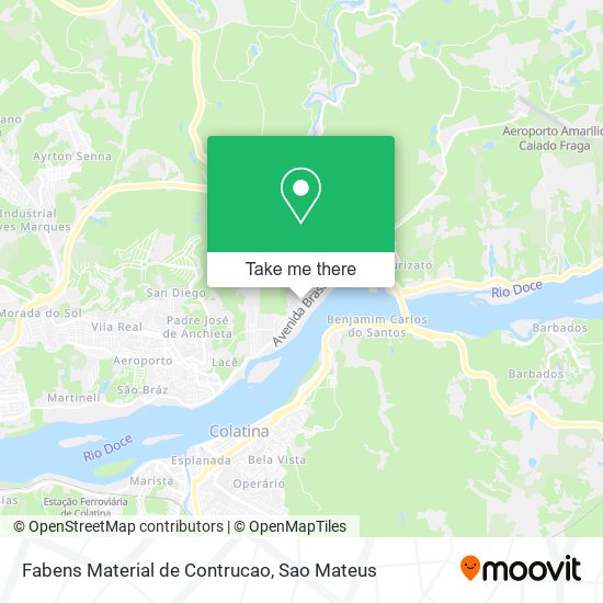 Fabens Material de Contrucao map