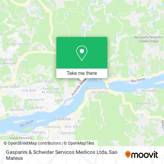 Mapa Gasparini & Schwider Servicos Medicos Ltda