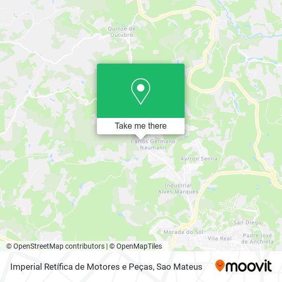 Imperial Retífica de Motores e Peças map