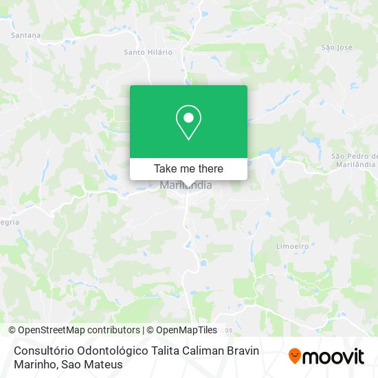 Mapa Consultório Odontológico Talita Caliman Bravin Marinho