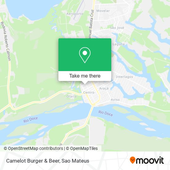 Camelot Burger & Beer map