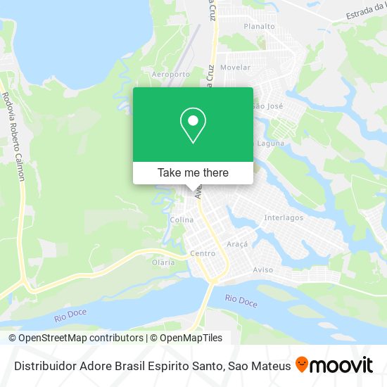 Distribuidor Adore Brasil Espirito Santo map