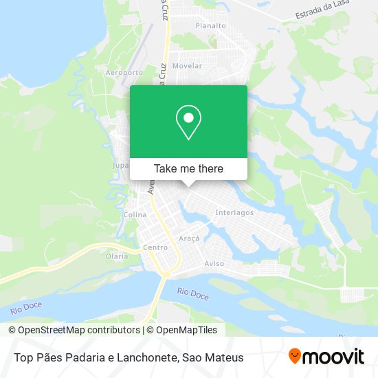 Top Pães Padaria e Lanchonete map