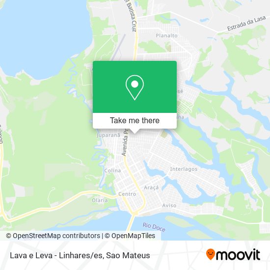 Lava e Leva - Linhares/es map