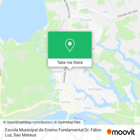 Escola Municipal de Ensino Fundamental Dr. Fábio Luz map
