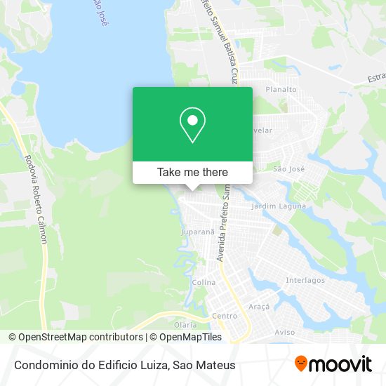 Mapa Condominio do Edificio Luiza