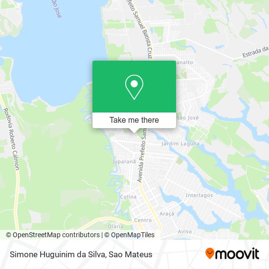 Simone Huguinim da Silva map